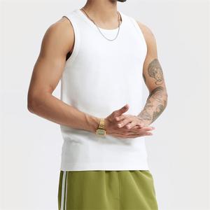 2025 été nouveaux hommes haute rue Style sans manches débardeur gilet gilet en détresse frit couleur Patch hommes sans manches - Product Image 3