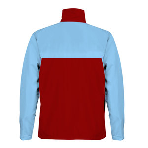 Chaqueta cortavientos Softshell larga para hombre con capucha Parches personalizables de estilo de cremallera de moda - Product Image 6