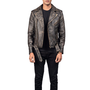 Custom Made Design Your Own Men Breathable Leather Jacket Top Selling Professional Logo Design Leather Men's Jackets - Product Image 1