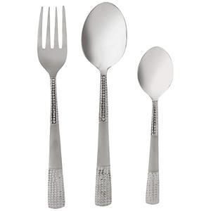 Juego de Cubiertos de Acero Inoxidable Plateado de Última Generación, Diseño de Mango de Diseñador, Pulido Espejo, Juego de Cubiertos para Comedor Moderno - Product Image 2