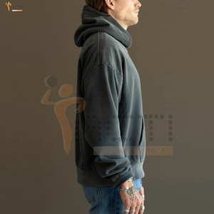 Suéter de talla grande de calidad superior al mejor precio Sunfade sudaderas con capucha Color sólido superventas Sunfade sudaderas con capucha - Product Image 5