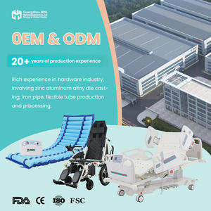 <span class=keywords><strong>Lit</strong></span> médical électrique et manuel à 5 fonctions, réglable en usine, pour usage domestique et hospitalier, avec roues silencieuses blanches, garantie 1 an - Product Image 3