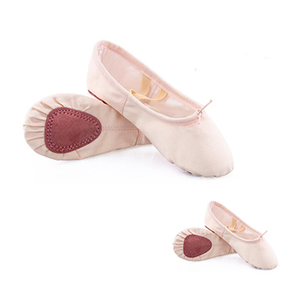 Chaussures de danse ballet pour filles et adultes Semelle plate fendue Gymnastique Yoga Chaussures en cuir Tailles pour enfants - Product Image 4