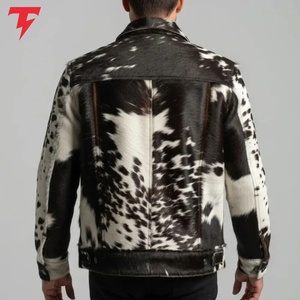 Veste en cuir de vachette 100% véritable pour homme, style vintage, nouvelle collection hiver. - Product Image 6