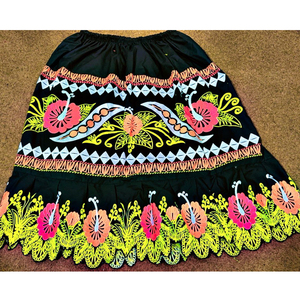 Style décontracté imprimé floral adultes enfants tenue femmes mode micronésienne bas prix île jupe coton - Product Image 6