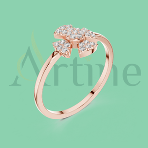 Bague élégante de fête 18 carats en argent bijoux CZ - Product Image 1