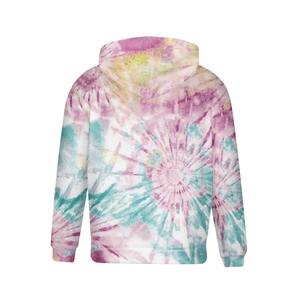 Logo personnalisé100 % coton pull-over polaire surdimensionné tie dye à capuche unisexe grande taille hommes tie dye à capuche - Product Image 3