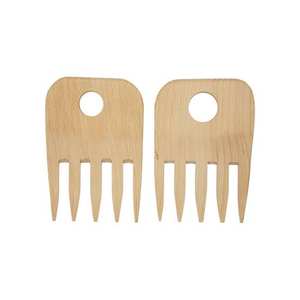 Meilleurs Gadgets outils pour légumes outils de forme à main serveur à salade en bois mains faciles à utiliser pour mélanger de nombreux articles de légumes - Product Image 6