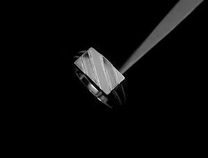 925 Sterling Silver Semi-Mount Setting 10x17mm Rectangle Shape Classic Design 14K Gold Ring DIY Breastmilk Ashes Resin Jewelry - Product Image 4