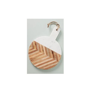 Nouveau modèle planche à découper en marbre au design unique planche à découper en marbre noir et blanc de qualité exclusive pour accessoires de cuisine - Product Image 6