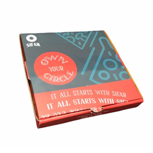 กระดาษคราฟท์ลูกฟูกกันน้ำขนาดพกพา7x7x1.5นิ้วบรรจุภัณฑ์พิซซ่าดูเป็นธรรมชาติงานแสดงสินค้าวัสดุรีไซเคิล - Product Image 4