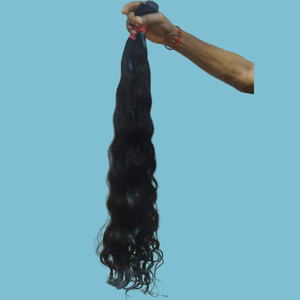 ผู้ผลิต OEM ผมแท้แบบอินเดีย เกรดเวอร์จิ้น เรมี่ แบบเป็นมัด 100% จัดเรียงเกล็ดผมอย่างดี หรูหรา เป็นธรรมชาติ ผมตรง ผมหยักศก ผมหยิก สำหรับต่อผม - Product Image 4