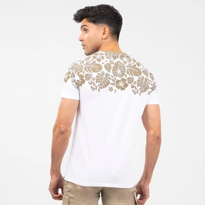 Nuevo Diseño De Camisetas básicas de manga corta de algodón de verano, camiseta gráfica de ajuste de gran tamaño para hombre con serigrafía personalizada, camisetas para hombre - Product Image 3