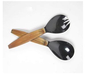 Cuillères de service Fourchettes et couteaux Boutique Ensemble de bols de luxe très vendus Fabriqué en Inde Comprend un ensemble de serveurs à salade en bois - Product Image 2