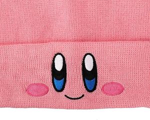Kirby Winter <b>Beanie</b> Y2K <b>Slouch</b> Cartoon Kidby Acrylic Knitted <b>Beanie</b> <b>Hat</b> Ribbed Lining Cuffed <b>Beanie</b> Winter <b>Hat</b> - Product Image 5