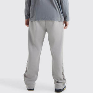 Look de moda tela de invierno hombres doble cintura pantalones de chándal holgados nuevos pantalones de chándal holgados ajustados con estilo - Product Image 3