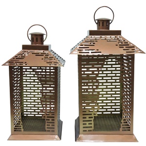 Iron Metal Hurricane Candle Holders Unique <b>Lanterns</b> and Jars for Home and Hotel Light Decorative Use - Product Image 6