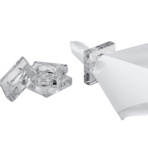 Anneaux de serviette hautement design de forme carrée prix de gros accessoires de Table à manger de cuisine intérieure porte-serviettes de grande qualité - Product Image 1