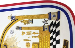 Delantal Masónico de George Washington, Diseño Masónico, Obra Maestra Bordada a Mano, Tipo de Tela: Cuero Sintético - Product Image 4