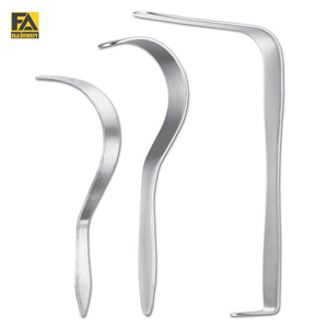 RETRACTORES DEAVER (19mm) Retractor abdominal Deaver Instrumento quirúrgico de plástico curvo Ganchos retractores de acero inoxidable - Product Image 1