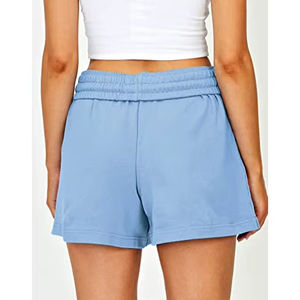 Shorts décontractés pour femmes 100% Shorts de survêtement en molleton de coton pour l'entraînement et la course à pied Shorts de gymnastique pour femmes à bas prix - Product Image 4