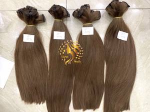 Paquets de trame de cheveux humains vietnamiens couleur claire haut tendance prix de gros commande personnalisée Remy cheveux non transformés 100% cheveux vierges - Product Image 5