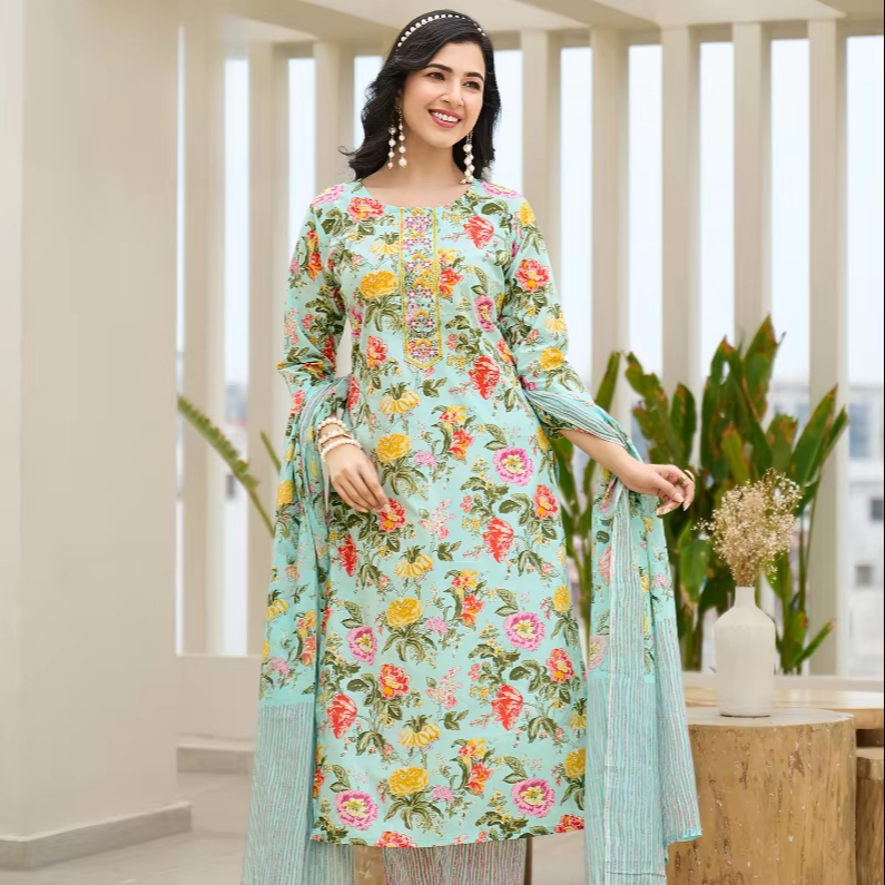 knee length dresses for ladies Buy Trendy A-Line Green Kurta Set | Women Dresses