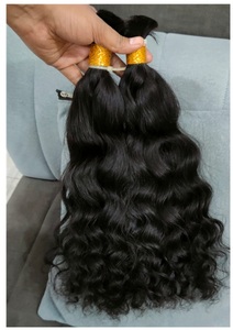 ผมมนุษย์แบบนุ่มผมหยิกหยักศกสไตล์อินเดียแบบคลื่นเด้งธรรมชาติแบบ100% - Product Image 3