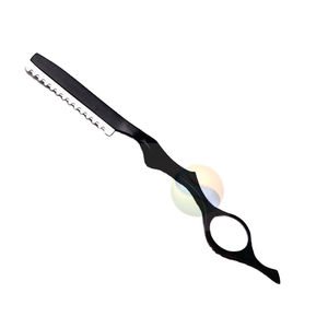 Rasoir droit en acier inoxydable avec logo personnalisé de qualité supérieure, rasoir professionnel pour barbier, rasoir à effiler avec manche en bois - Product Image 2