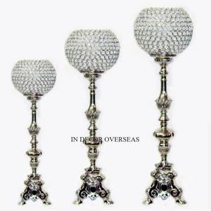 Métal de qualité supérieure Plaqué or de haute qualité Harlow Stand Affichage de fleurs Pièce maîtresse décorative de mariage à un prix impressionnant - Product Image 5