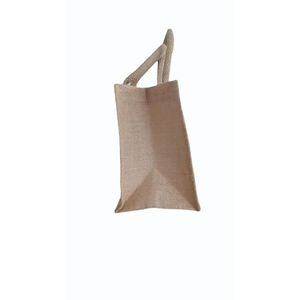 Sac de transport en jute marron de 4,5 kg avec fermeture éclair, taille moyenne, longue poignée d'épaule, pour aliments, publicité, usage quotidien, sac de plage - Product Image 2