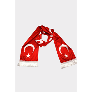 Foulard hijab en satin de soie avec drapeau turc et strass, bonnet uni en jersey pour voile, modal, polyester et autres matières voiles - Product Image 2