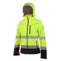 Chaqueta de Seguridad de Alta Visibilidad con Certificación CE, Antiestática, Resistente a Ácidos, Protección UV, Talla Grande, Cortavientos, Transpirable e Impermeable