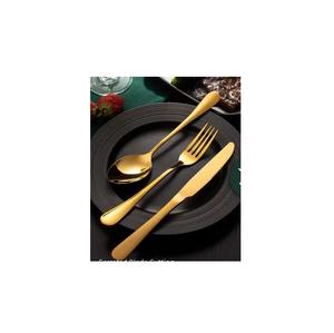 Luxury Polished Brass Spoon <b>Knife</b> Fork Set for Home Party Wear Dinner Good Finishing Metal Cutlery Set Dinner Foods Serving Set - Product Image 1