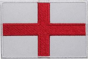 Inglaterra bandera bordada hierro coser en parche Reino Unido inglés camisa insignia - Product Image 3