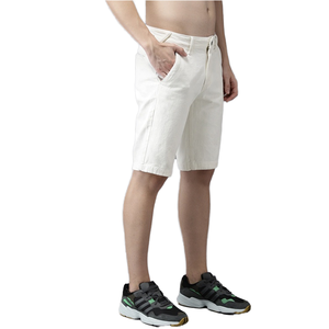 All'ingrosso cotone di qualità Streetwear estate <span class=keywords><strong>corti</strong></span> da uomo bianco tinta unita <span class=keywords><strong>pantaloncini</strong></span> in Denim mezzo pantaloni per gli uomini - Product Image 2
