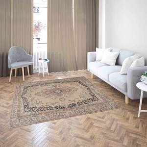 Tapis à motifs floraux : Tapis antidérapants pour chambre d'enfant et décoration antique, tapis en velours - Product Image 2
