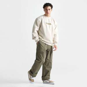 Sweat-shirt à col rond pour homme coupe ample motif imprimé col rond en polyester/coton polaire confortable - Product Image 2