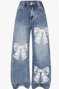 Pantalones vaqueros de tiro alto/tiro bajo para mujer, cintura media, transpirables, de color lavado, ropa de calle holgada, estilo Y2K de alta calidad - Product Image 2