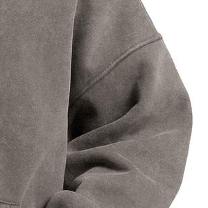 Plus Size 400gsm Trendy Heavyweight Custom Oversized Men Acid Wash Hoodie Vintage Plain Hoodies in Bulk - Product Image 6