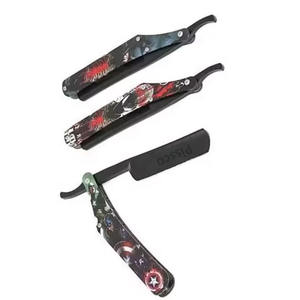 Couteau de rasage droit, rasoir manuel pliant en acier pour barbier, outils d'épilation - Product Image 6