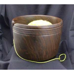 Bol décoratif de fil de résistance à l'eau bols à tricoter en bois portables faciles ensemble de cadeaux de nouveauté bols de fil de bois écologiques derniers - Product Image 3