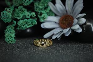 Moissanite Round Brilliant Cut <b>Vintage</b> Engagement <b>Ring</b> 925 Sterling Silver Yellow <b>Gold</b> Plated Wedding <b>Ring</b> by Phoenix Enterprise - Product Image 2