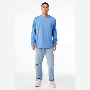 Camiseta de Jersey de manga larga unisex-Carolina Blue, 100% algodón Airlume, 4,2 oz - Product Image 4