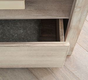 Table de chevet et armoire en bois de style moderne et transitoire, fabriquées à la main, avec 1 tiroir de rangement - Product Image 5