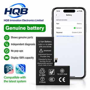 แบตเตอรี่โทรศัพท์มือถือ OEM ใหม่ 0 รอบการใช้งาน รุ่น IOS26 สำหรับเปลี่ยน iPhone 12 13 14 15 16 17 18 Pro Max ขายส่ง รับทำโลโก้ตามสั่ง - Product Image 1
