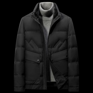 Top Notch 100% Veste D'hiver En Coton Hommes En Gros Veste À Fermeture Éclair Imperméable OEM Tendance Fabricant De Veste Puffer - Product Image 2