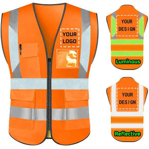 Chaleco de Seguridad de Trabajo para Hombre, Material Transpirable, Hecho a Medida, Precio de Fábrica, Corte Ajustado - Product Image 1