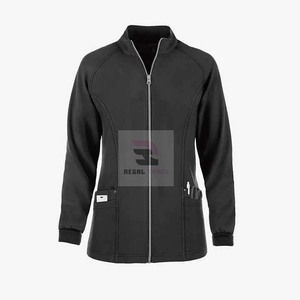 Veste de gommage avec fermeture à glissière complète pour soins infirmiers médicaux Vestes de gommage pour hôpitaux à manches longues - Product Image 5