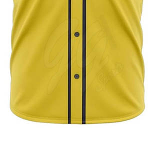 Jersey de béisbol transpirable Jersey de béisbol de tamaño personalizado en stock Hecho en poliéster Jersey de béisbol - Product Image 3